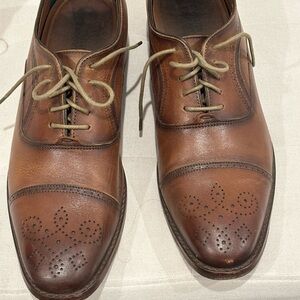 Johnston & Murphy Tan Leather Oxfords